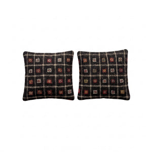 Turkish Rug Pillow Cover Set of 2 | 24'' x 24'' - front view