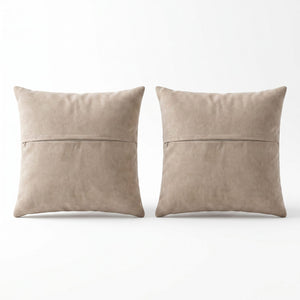 Turkish Rug Pillow Cover Set of 2 | 24'' x 24'' - back with hidden zipper