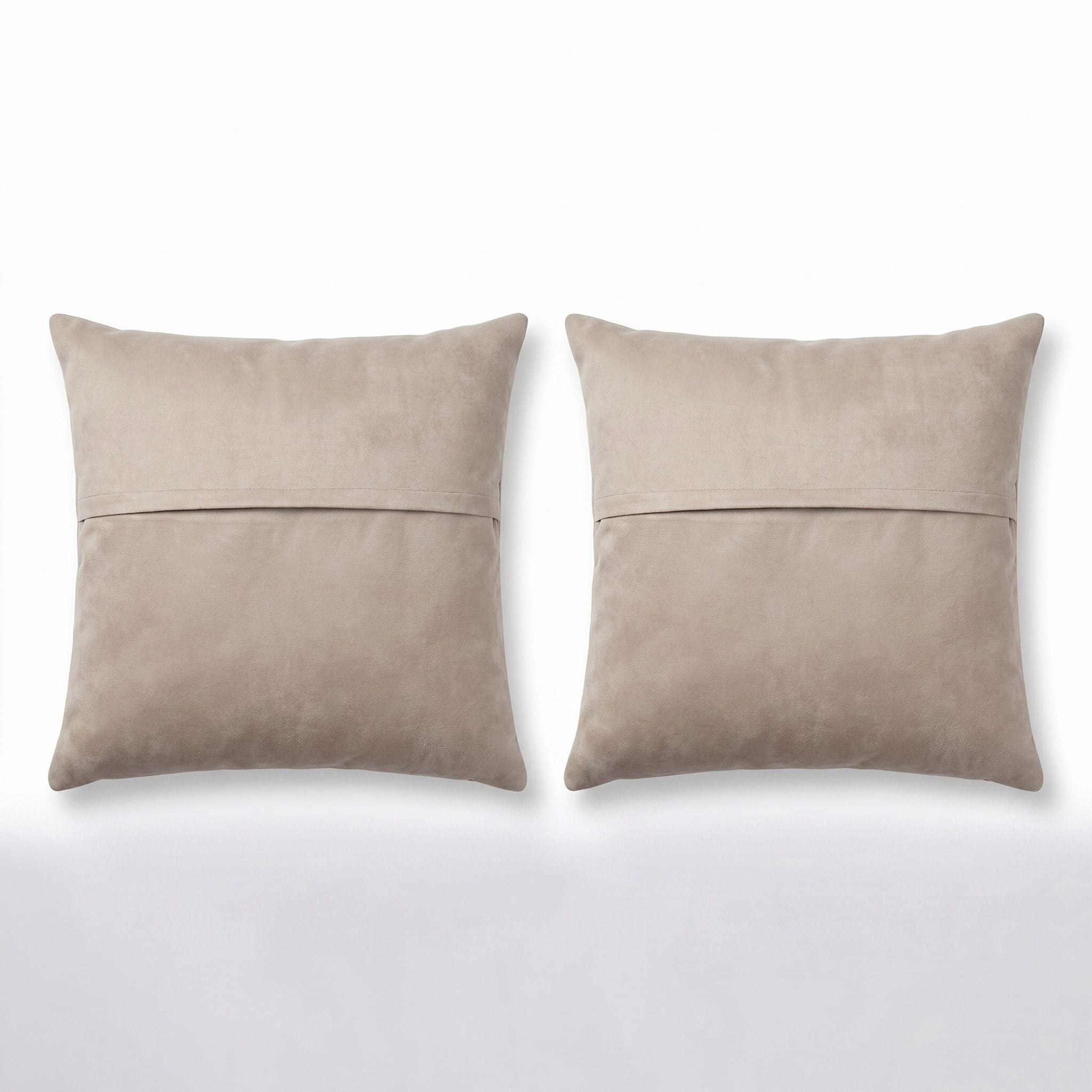Turkish Rug Pillow Cover Set of 2 | 19'' x 19'' - back with hidden zipper