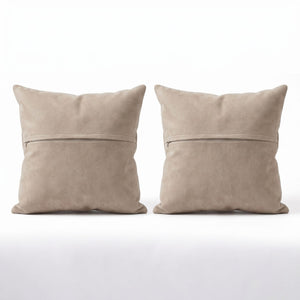 Turkish Rug Pillow Cover Set of 2 | 19'' x 19'' - back with hidden zipper