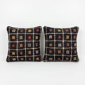 Turkish Rug Pillow Cover Set of 2 | 24'' x 24'' - front view
