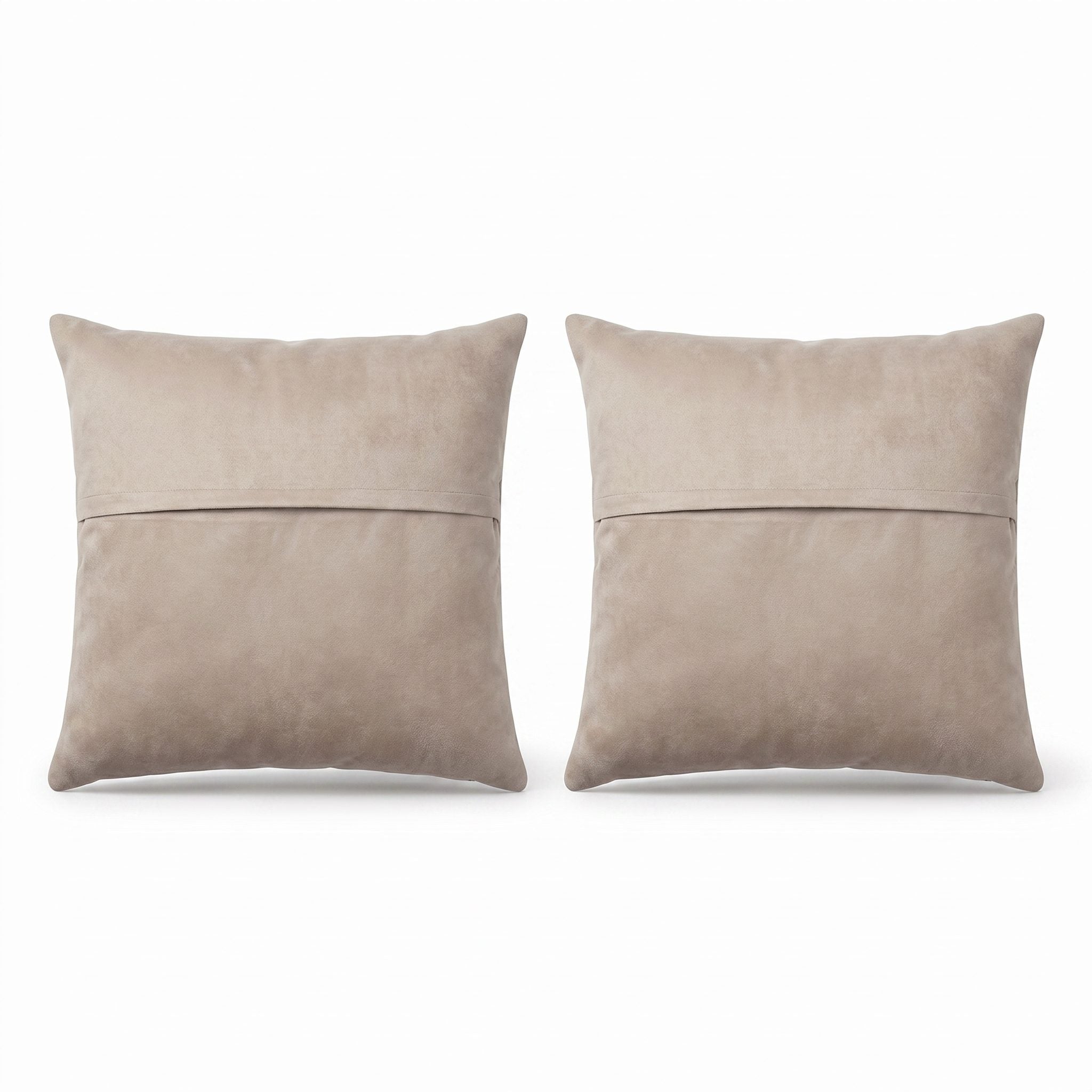 Turkish Rug Pillow Cover Set of 2 | 24'' x 24'' - back with hidden zipper