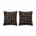 Turkish Rug Pillow Cover Set of 2 | 19'' x 19'' - front view