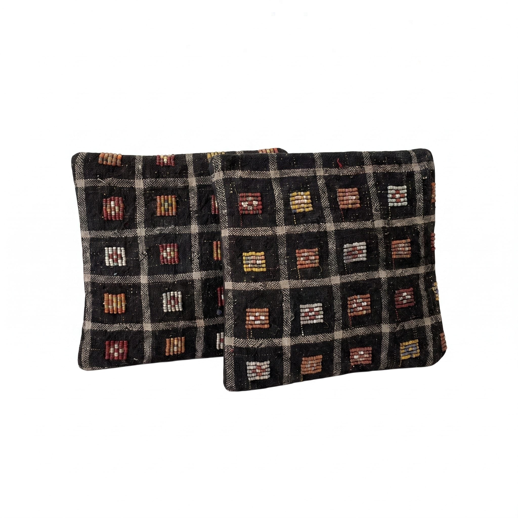 Turkish Rug Pillow Cover Set of 2 | 19'' x 19'' - right angle