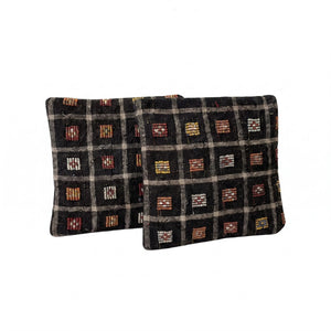 Turkish Rug Pillow Cover Set of 2 | 19'' x 19'' - right angle
