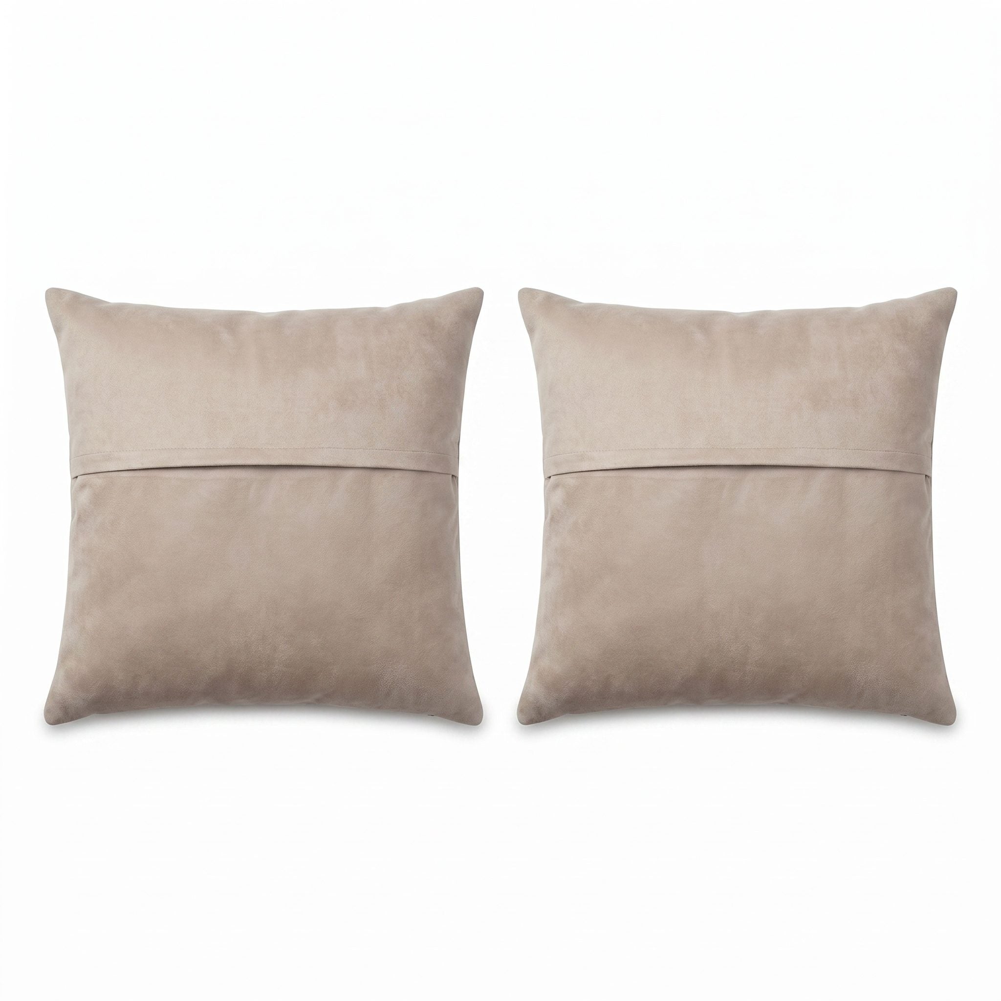 Turkish Rug Pillow Cover Set of 2 | 19'' x 19'' - back with hidden zipper