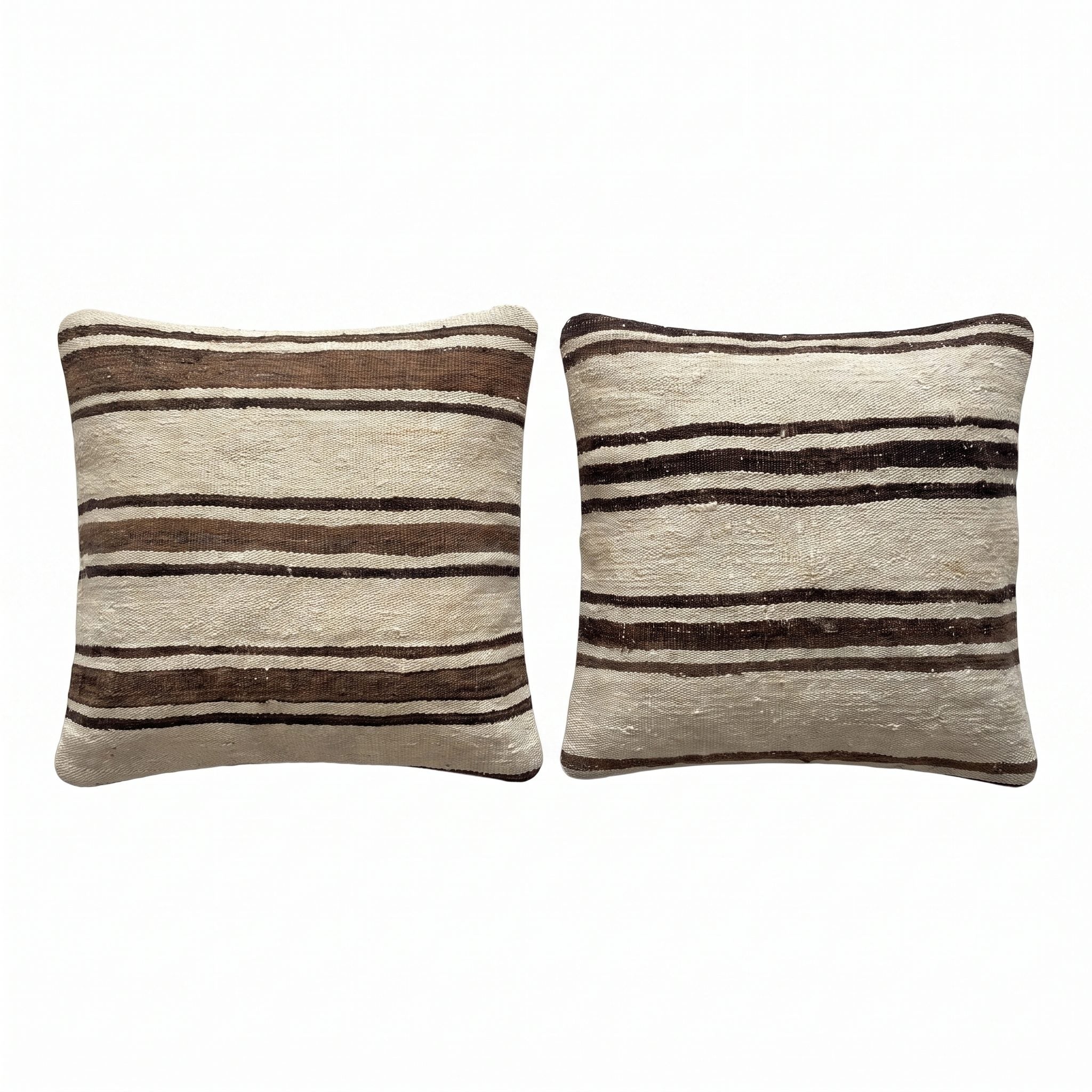 Turkish Rug Pillow Cover Set of 2 | 24'' x 24'' - front view