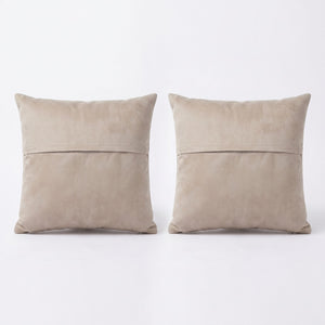Turkish Rug Pillow Cover Set of 2 | 24'' x 24'' - back with hidden zipper