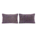 Turkish Kilim Pillow Cover Set of 2 | 16'' x 24'' - front view