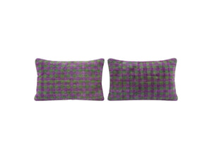 Turkish Kilim Pillow Cover Set of 2 | 16'' x 24'' - front view