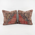 Turkish Rug Pillow Cover Set of 2 | 24'' x 24'' - front view