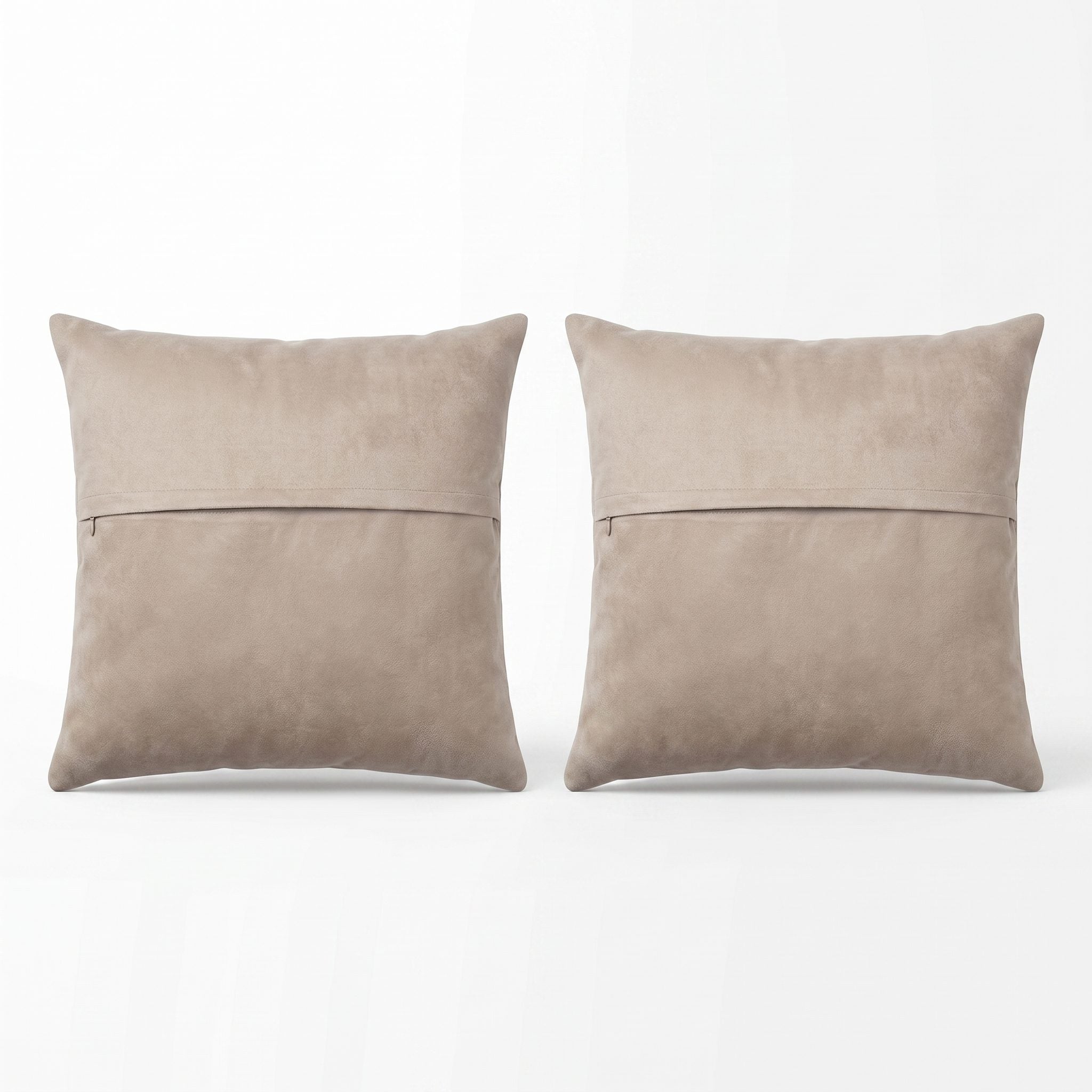 Turkish Rug Pillow Cover Set of 2 | 20'' x 20'' - back with hidden zipper
