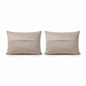 Turkish Rug Pillow Cover Set of 2 | 16'' x 24'' - back with hidden zipper