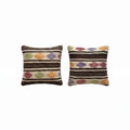 Turkish Rug Pillow Cover Set of 2 | 19'' x 20'' - front view