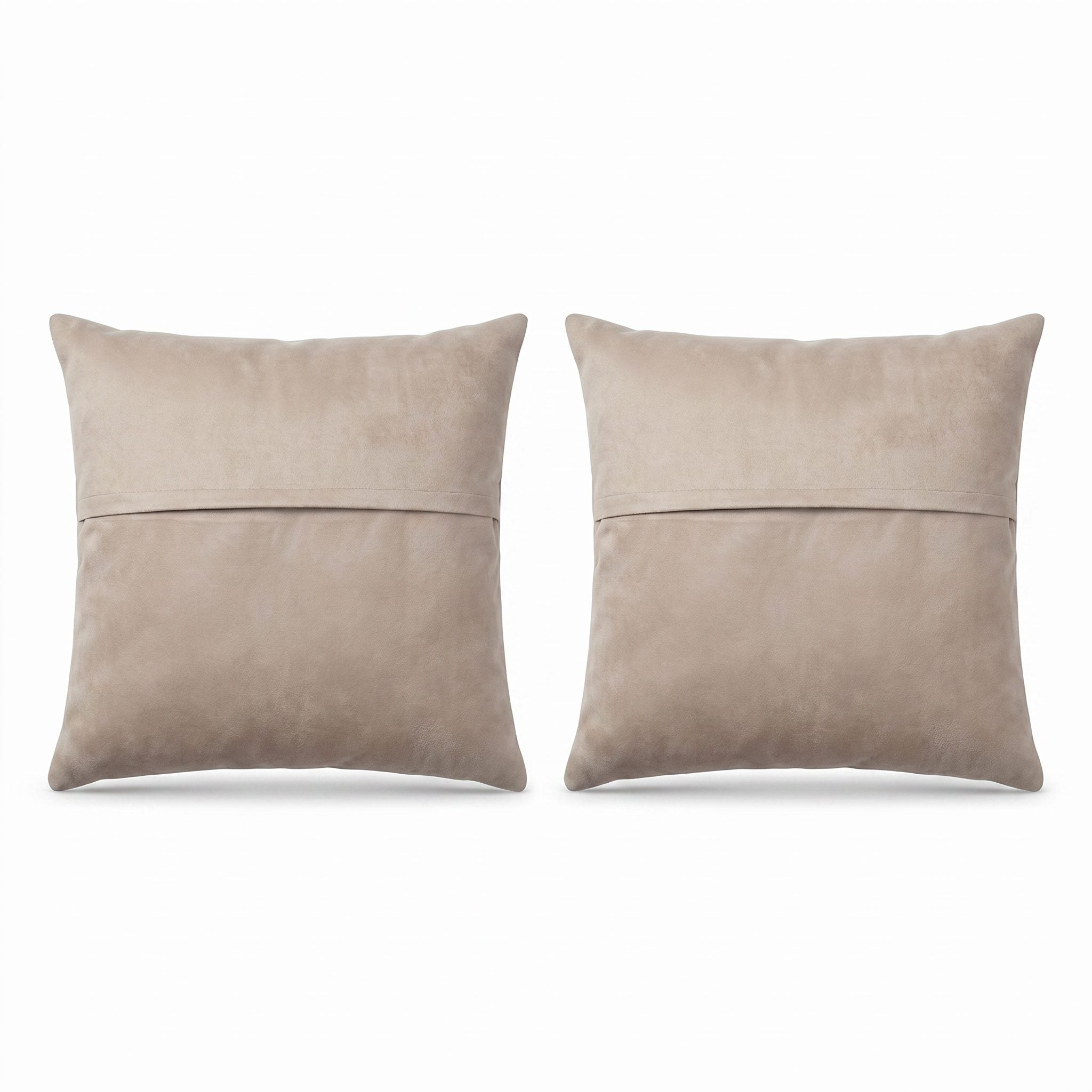 Turkish Rug Pillow Cover Set of 2 | 19'' x 20'' - back with hidden zipper