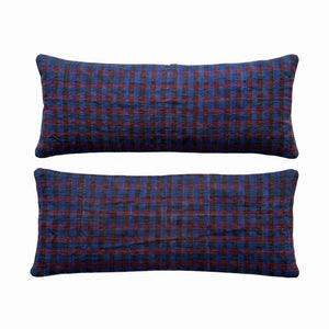Turkish Rug Bedding Pillow Cover Set of 2 | 16'' x 46'' - front view
