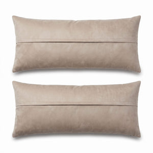 Turkish Rug Bedding Pillow Cover Set of 2 | 16'' x 46'' - back with hidden zipper
