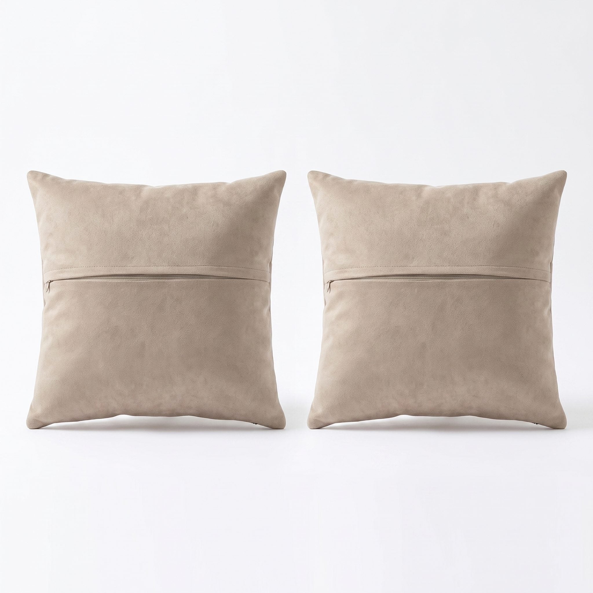 Turkish Rug Pillow Cover Set of 2 | 16'' x 16'' - back with hidden zipper