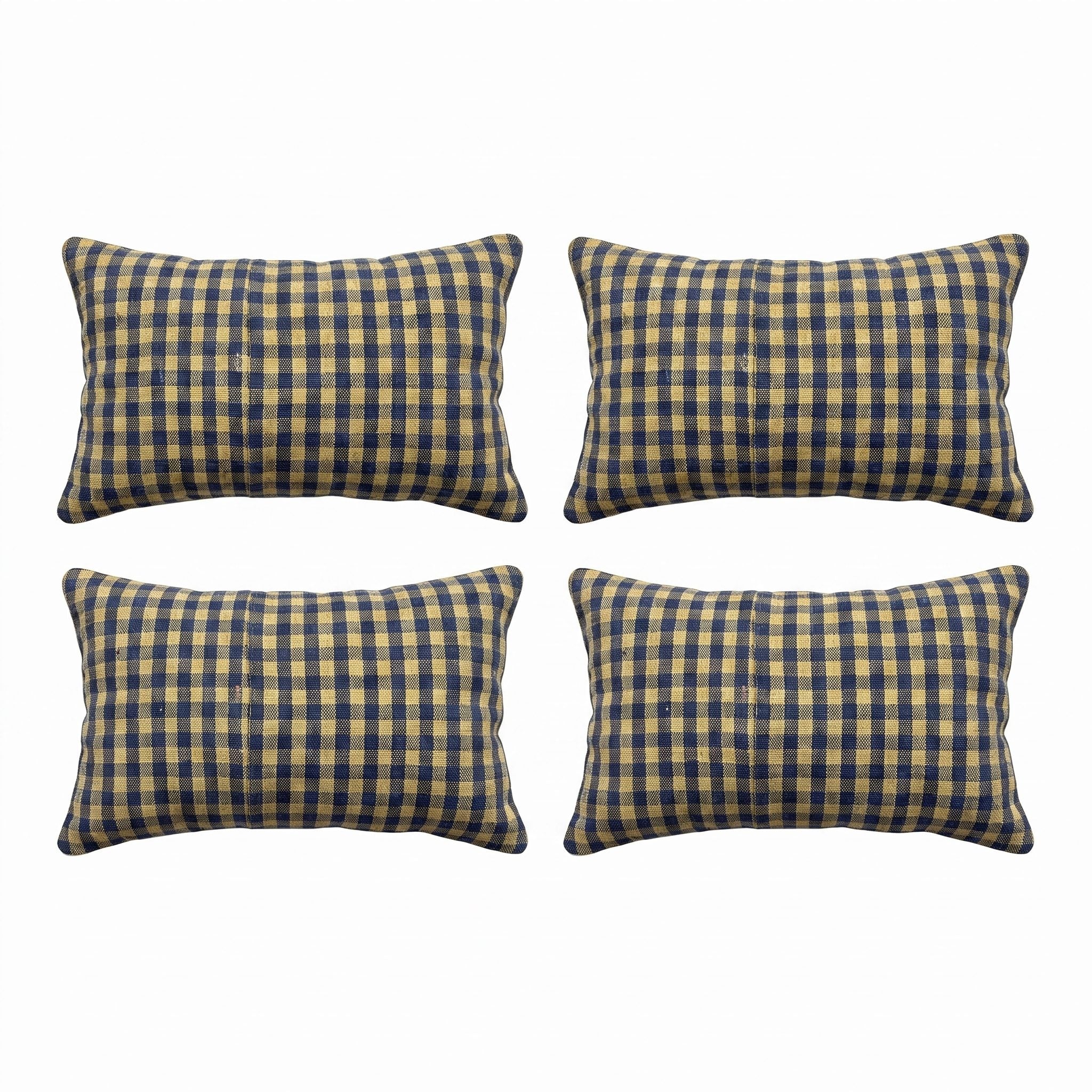 Turkish Rug Pillow Cover Set of 4 | 15'' x 24'' - front view