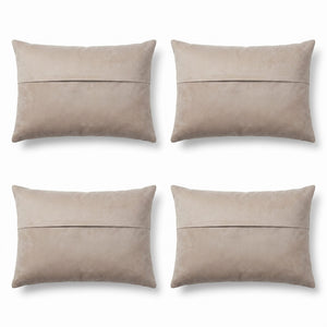 Turkish Rug Pillow Cover Set of 4 | 15'' x 24'' - back with hidden zipper