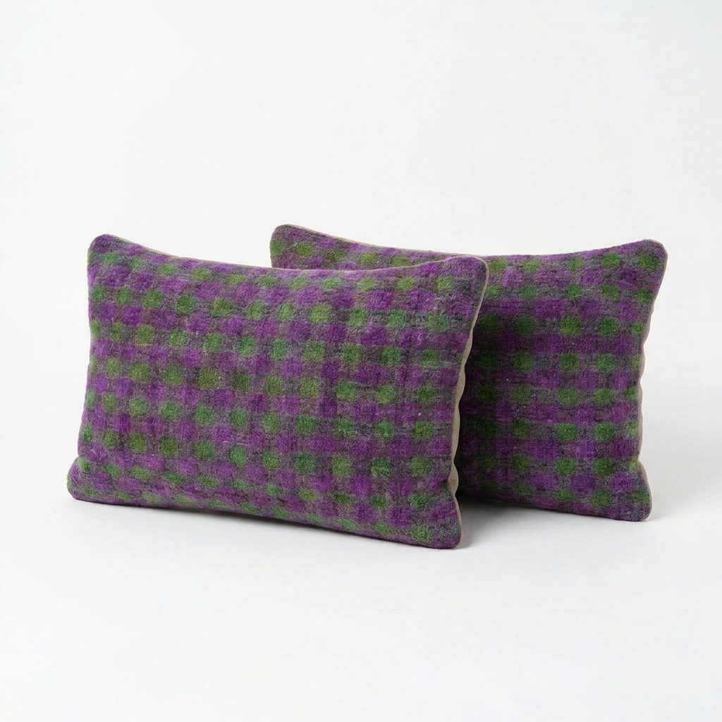 Turkish Kilim Pillow Cover Set of 2 | 16'' x 24'' - left angle