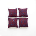 Turkish Rug Pillow Cover Set of 4 | 19'' x 19'' - front view