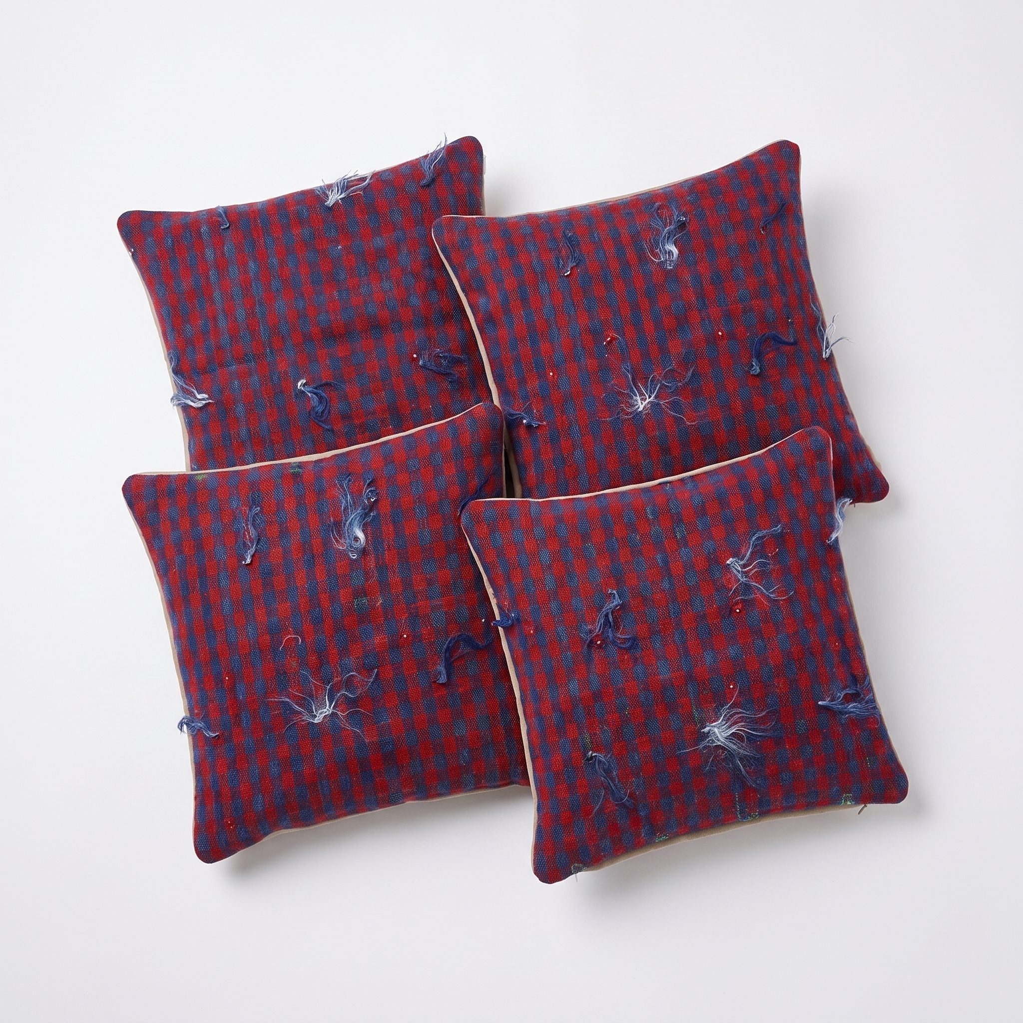 Turkish Rug Pillow Cover Set of 4 | 19'' x 19'' - left angle
