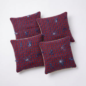 Turkish Rug Pillow Cover Set of 4 | 19'' x 19'' - left angle