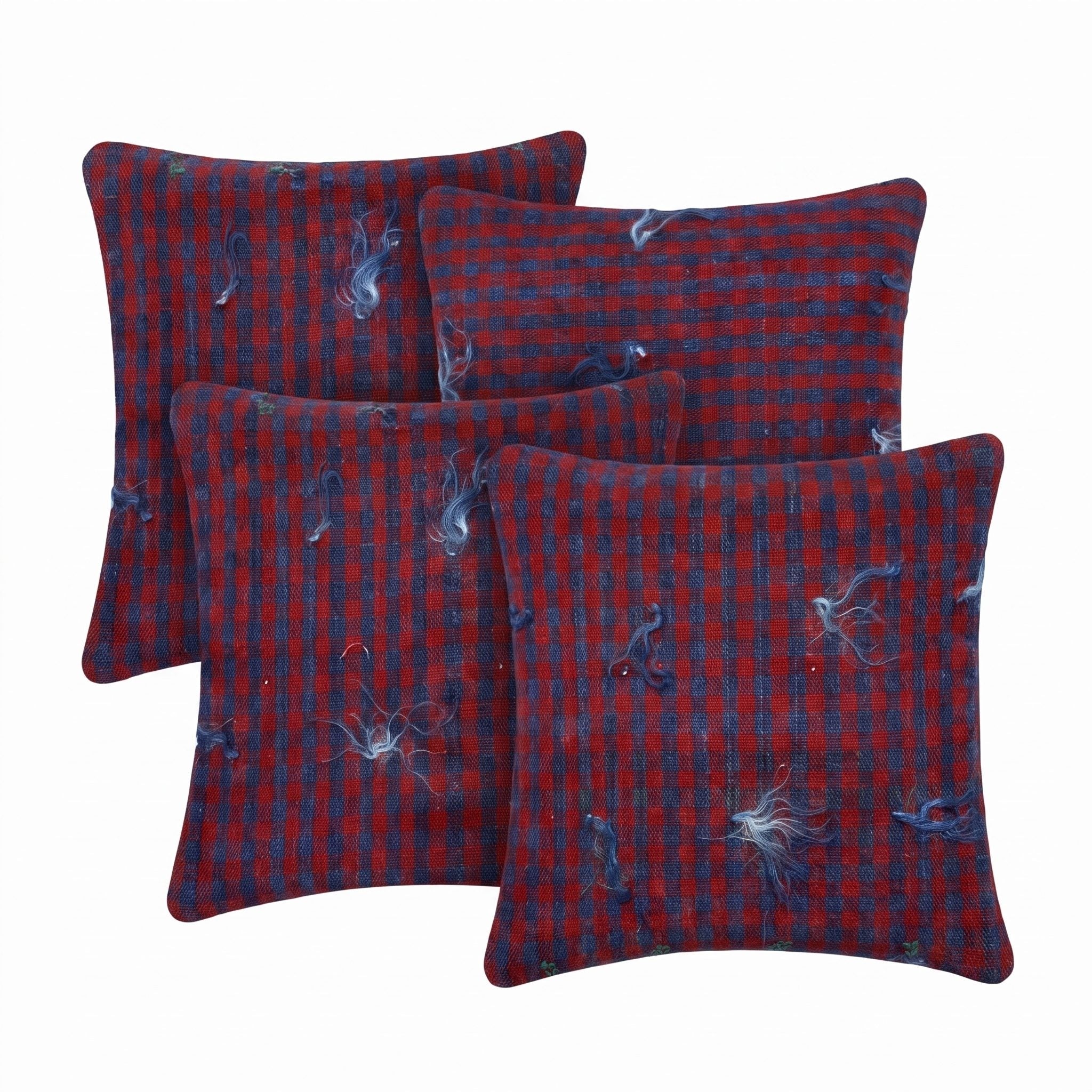 Turkish Rug Pillow Cover Set of 4 | 19'' x 19'' - right angle