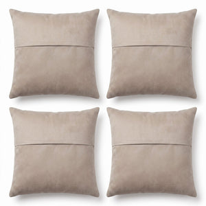 Turkish Rug Pillow Cover Set of 4 | 19'' x 19'' - back with hidden zipper