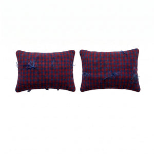 Turkish Rug Pillow Cover Set of 2 | 15'' x 23'' - front view