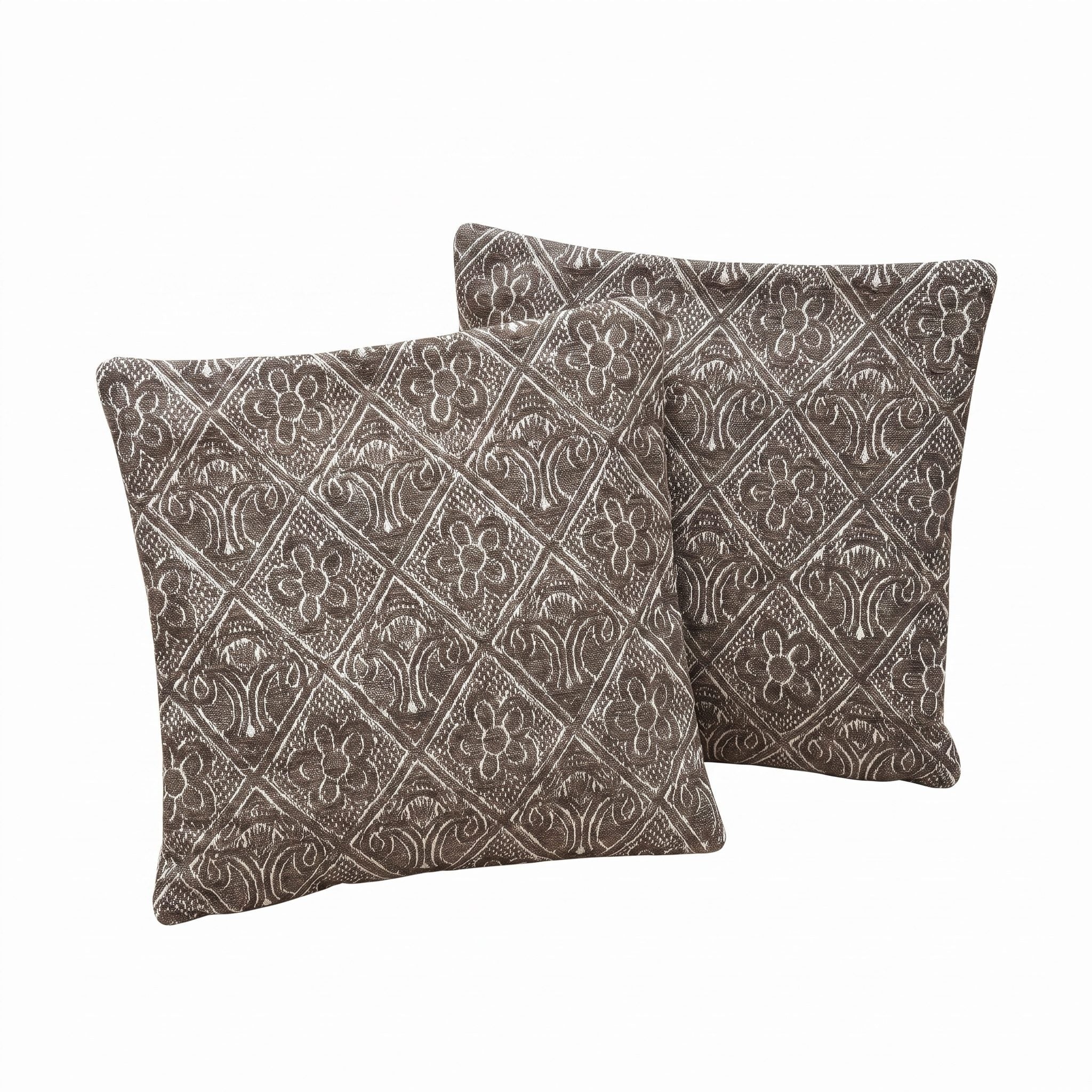 Turkish Rug Pillow Cover Set of 2 | 24'' x 24'' - left angle