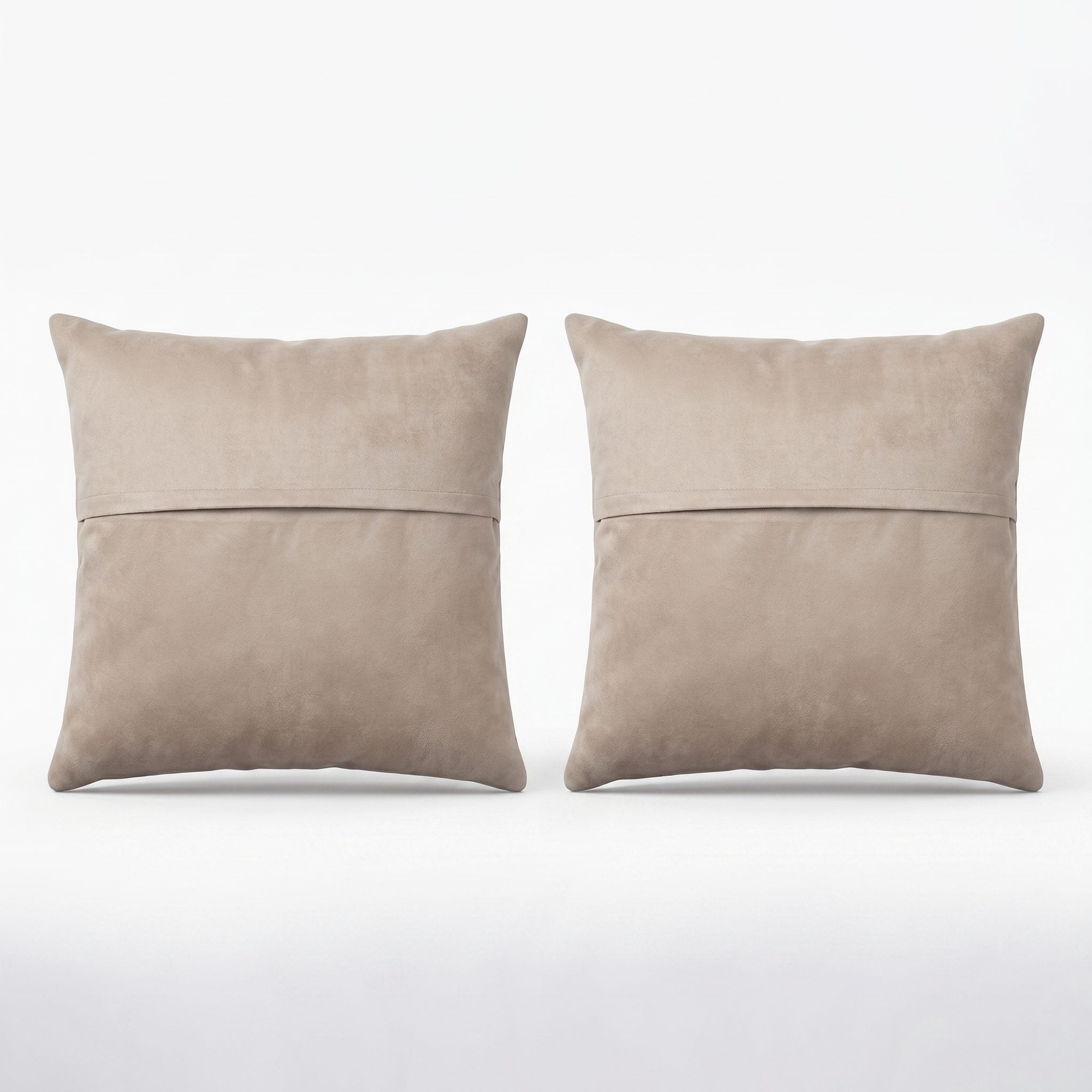 Turkish Rug Pillow Cover Set of 2 | 24'' x 24'' - back with hidden zipper