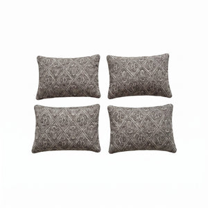 Turkish Rug Pillow Cover Set of 4 | 16'' x 24'' - front view