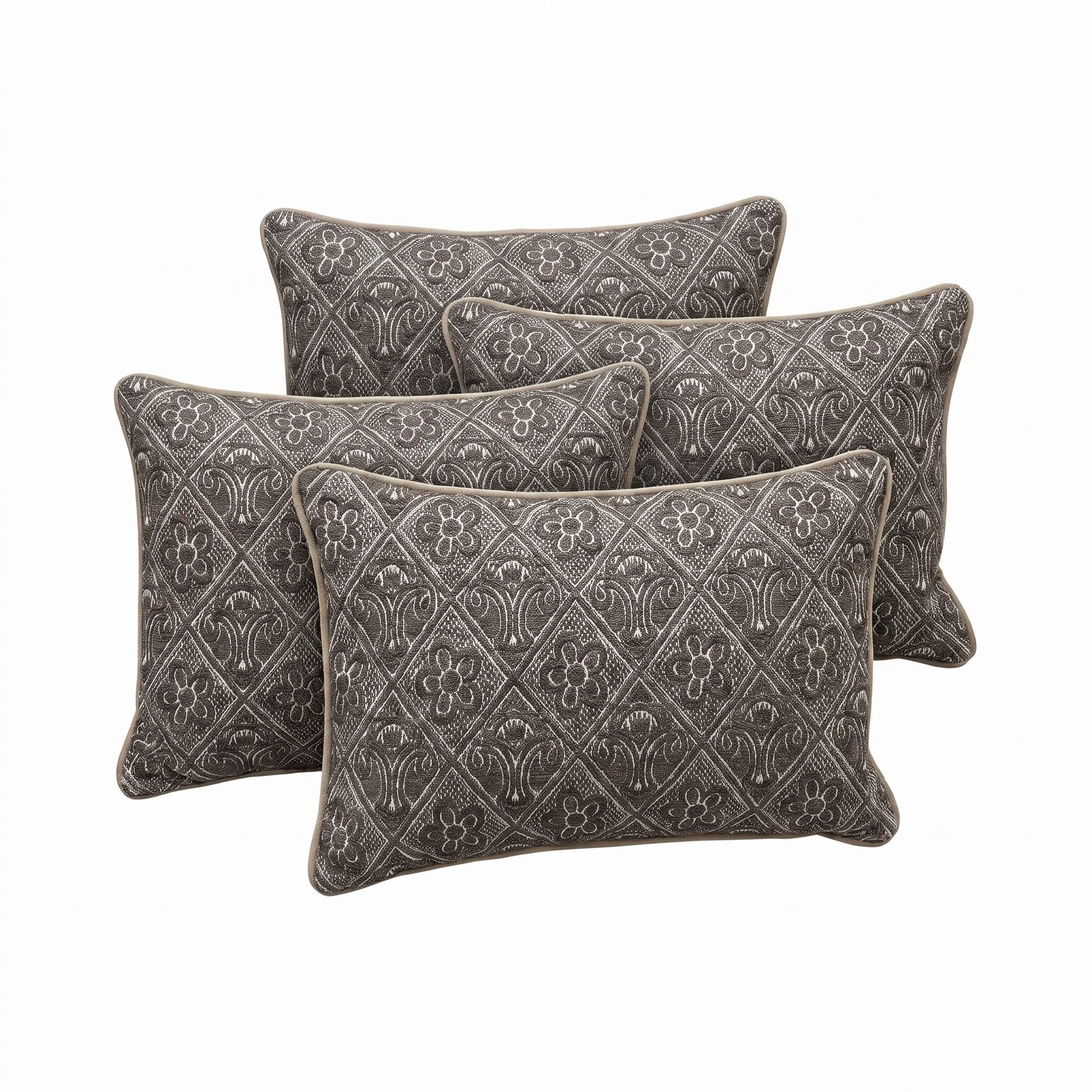Turkish Rug Pillow Cover Set of 4 | 16'' x 24'' - right angle