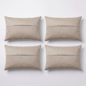 Turkish Rug Pillow Cover Set of 4 | 16'' x 24'' - back with hidden zipper