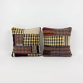 Turkish Rug Pillow Cover Set of 2 | 20'' x 20'' - front view