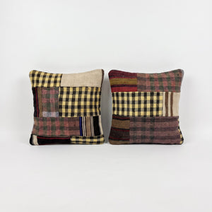 Turkish Rug Pillow Cover Set of 2 | 20'' x 20'' - front view