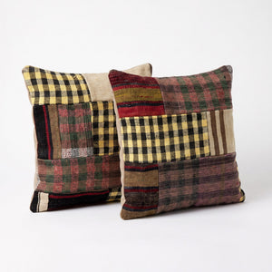 Turkish Rug Pillow Cover Set of 2 | 20'' x 20'' - right angle
