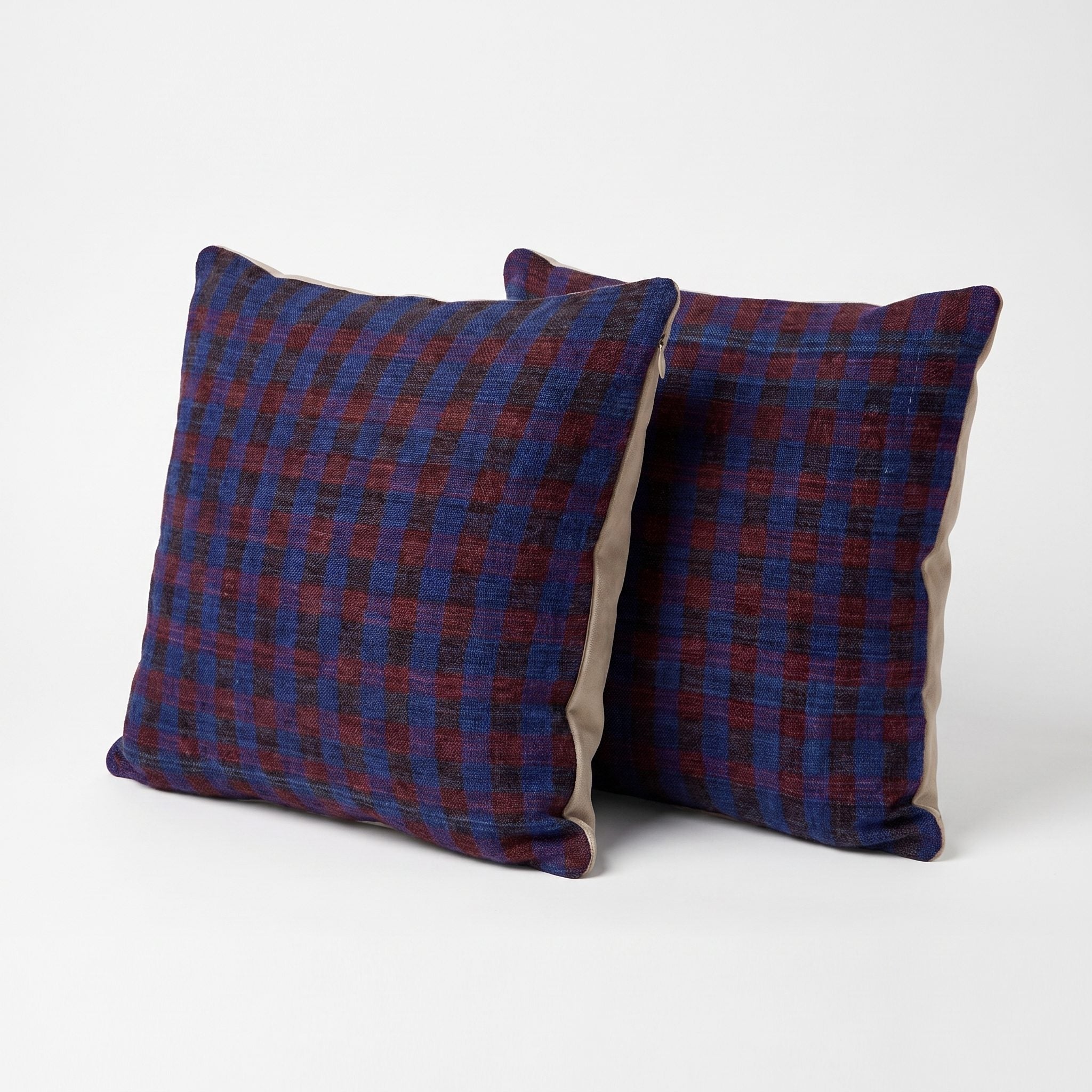 Turkish Rug Pillow Cover Set of 2 | 19'' x 19'' - left angle