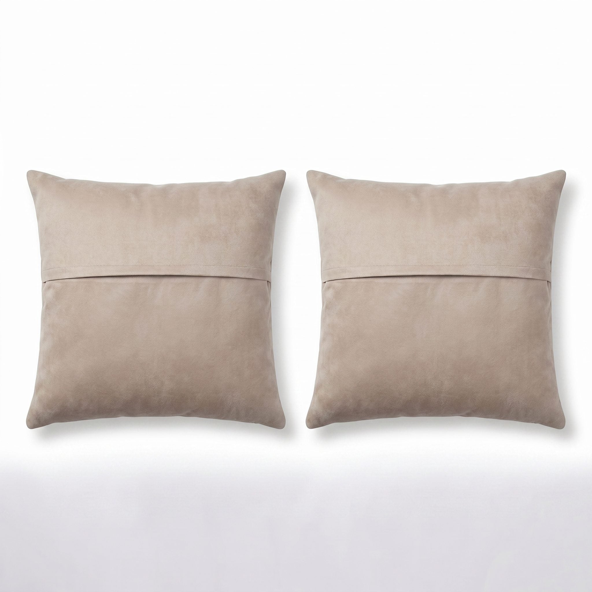 Turkish Rug Pillow Cover Set of 2 | 19'' x 19'' - back with hidden zipper