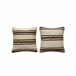 Turkish Rug Pillow Cover Set of 2 | 19'' x 19'' - front view