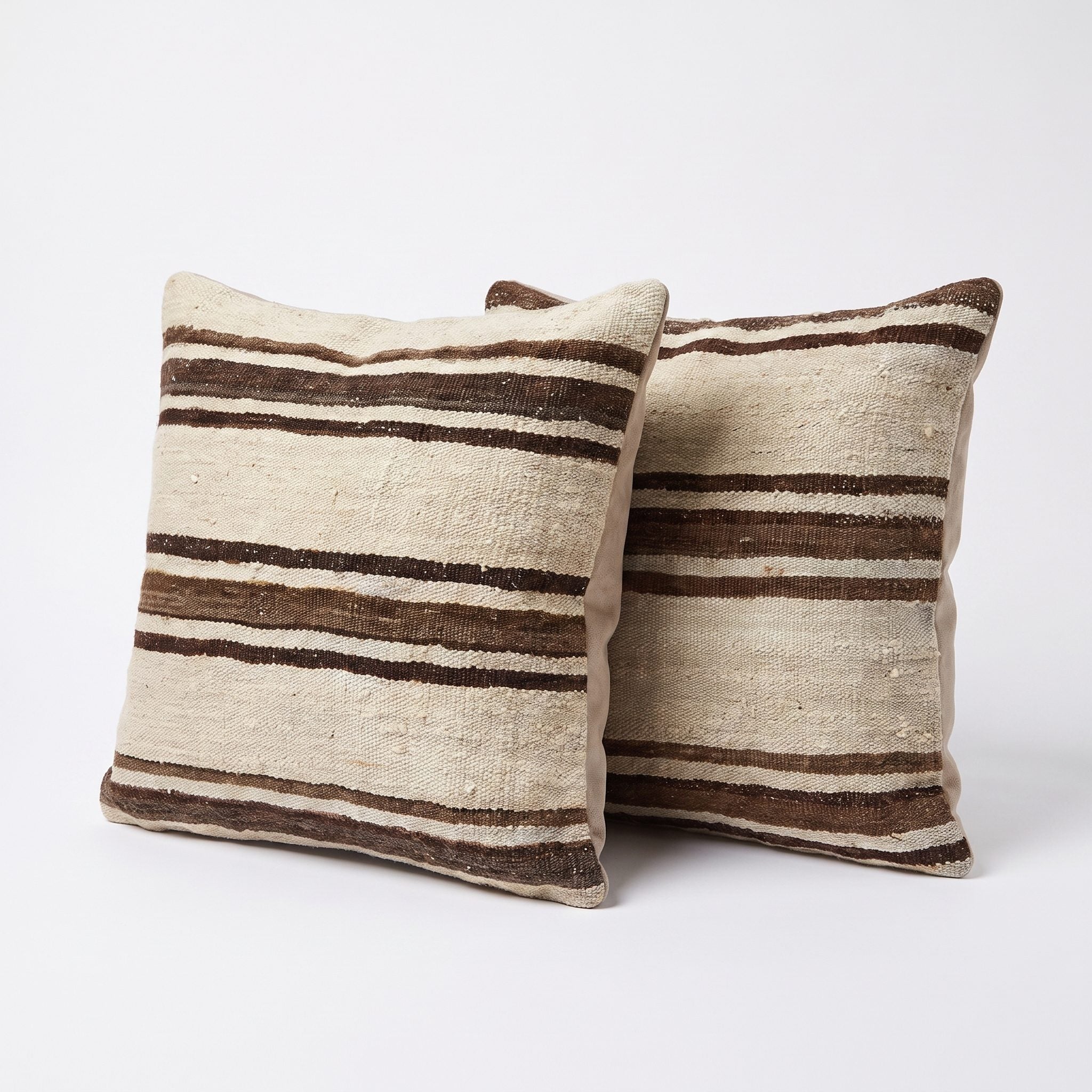 Turkish Rug Pillow Cover Set of 2 | 19'' x 19'' - left angle