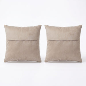 Turkish Rug Pillow Cover Set of 2 | 19'' x 19'' - back with hidden zipper