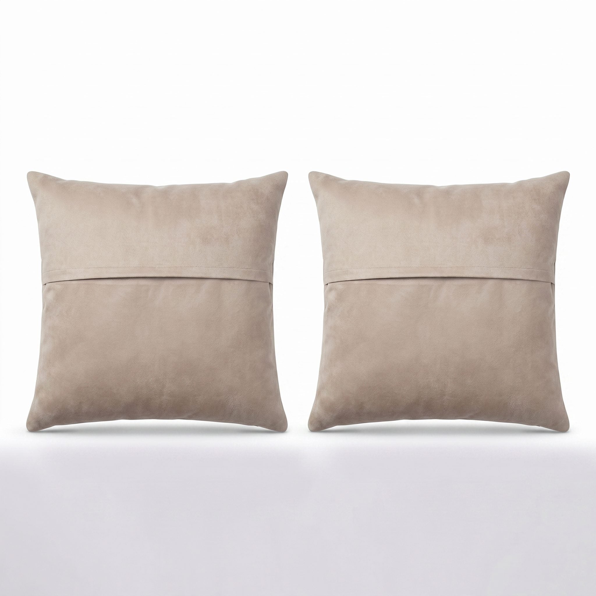 Turkish Rug Pillow Cover Set of 2 | 24'' x 24'' - back with hidden zipper