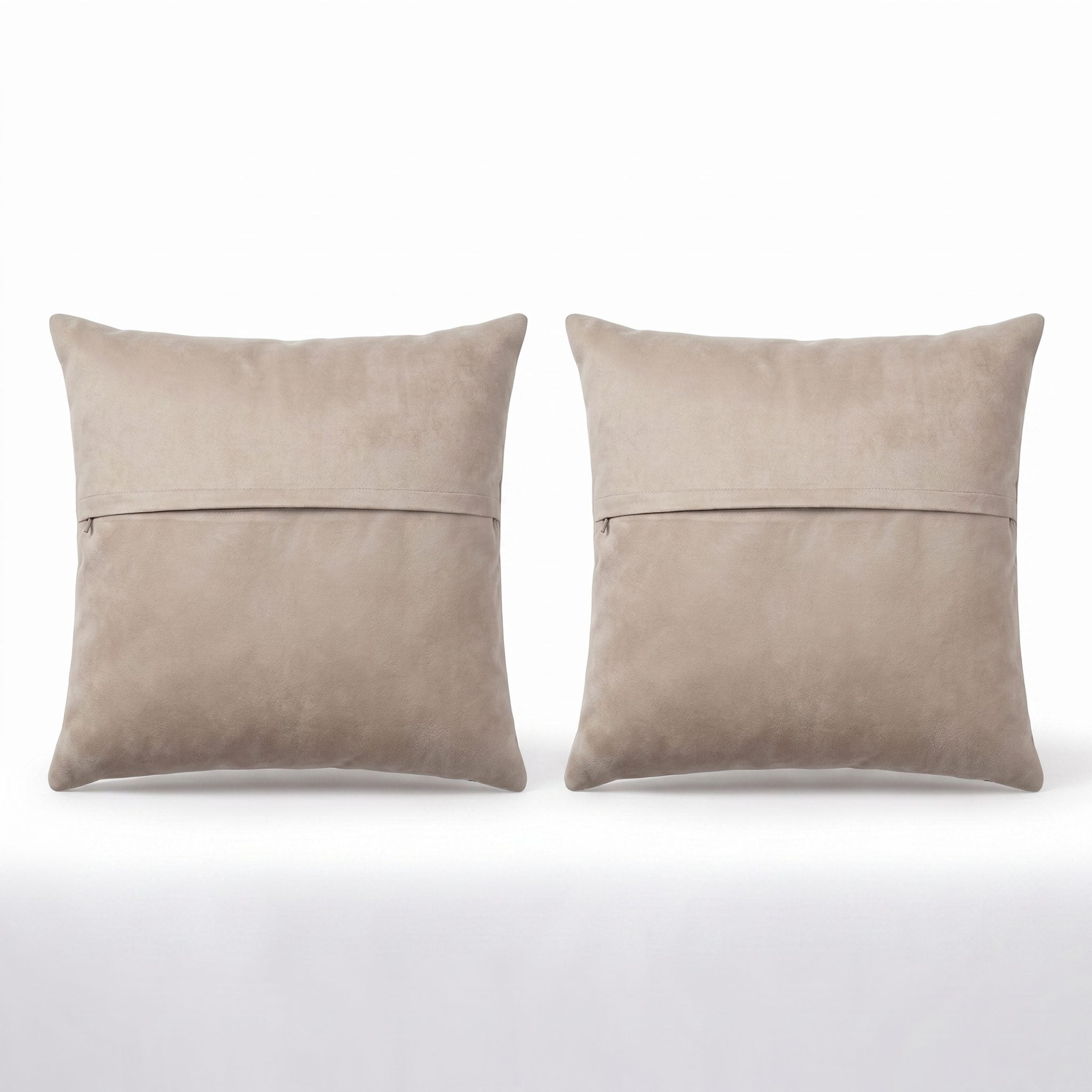 Turkish Rug Pillow Cover Set of 2 | 18'' x 20'' - back with hidden zipper