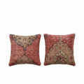 Turkish Rug Pillow Cover Set of 2 | 20'' x 20'' - front view