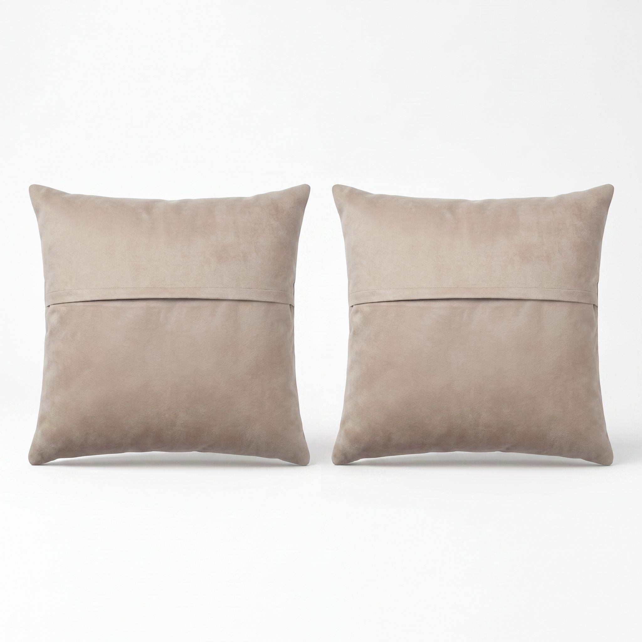 Turkish Rug Pillow Cover Set of 2 | 16'' x 16'' - back with hidden zipper