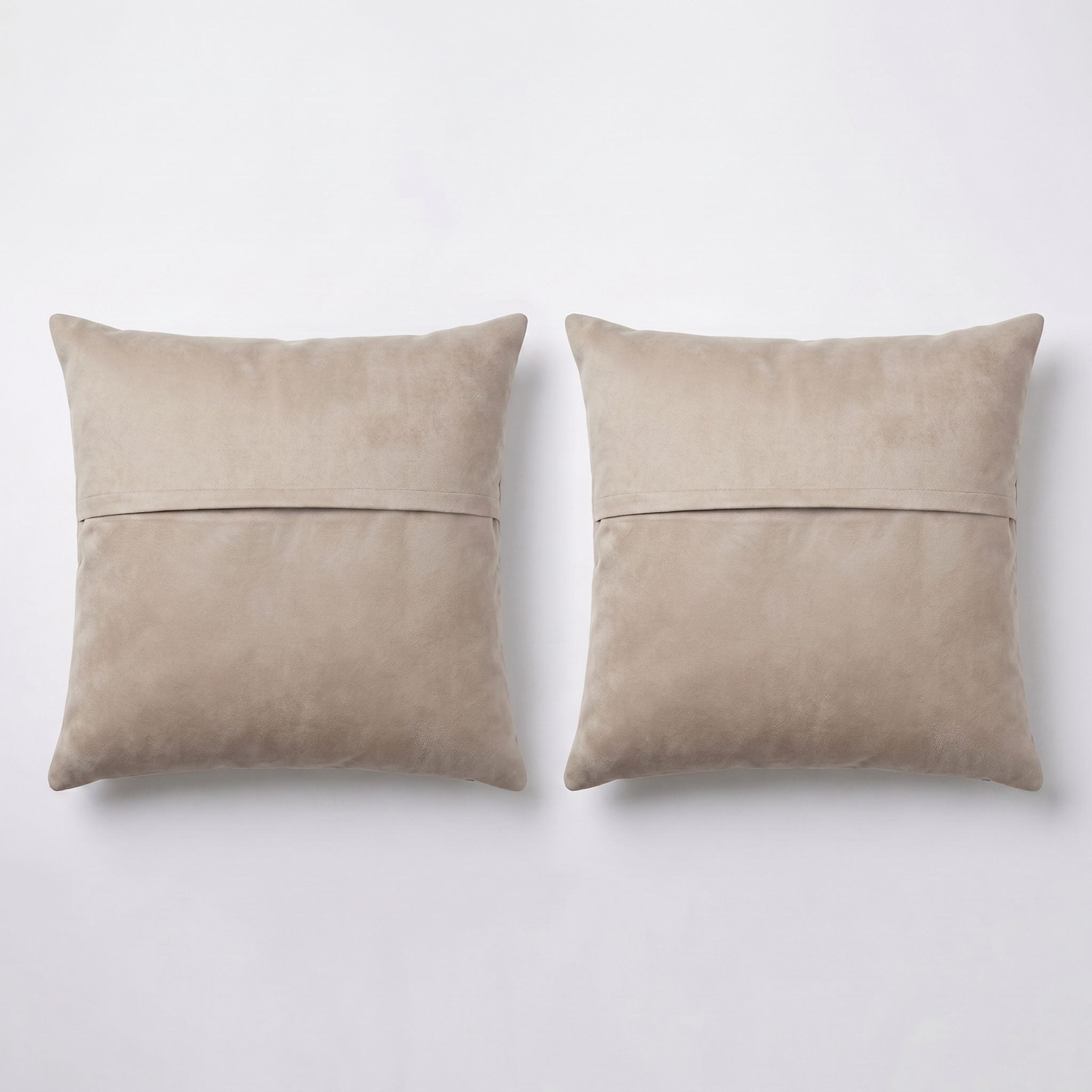 Turkish Rug Pillow Cover Set of 2 | 18'' x 20'' - back with hidden zipper