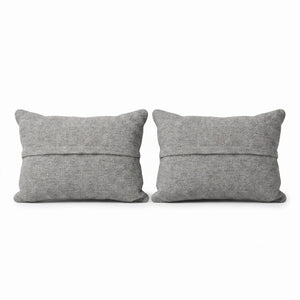 Turkish Rug Pillow Cover Set of 2 | 16'' x 24'' - back with hidden zipper